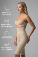 Bauch & Taille Formendes Korsett Hautfarben EM2015