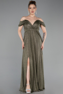 Abendkleid Lang Khaki ABU6107