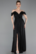 Abendkleid Lang Schwarz ABU6107