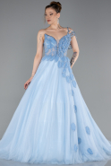 Abendkleid Lang Indigo ABU6113