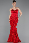 Abendkleid Lang Rot ABU6114