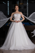 Hochzeitskleider Lang Weiß ABG192
