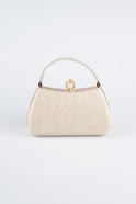 Abendtasche Gemustert Gold KC752