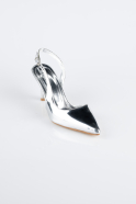 Party-Schuhe Gespiegelt Silber AB2102