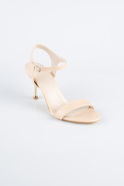 Party-Schuhe Leder Hautfarben AB2112