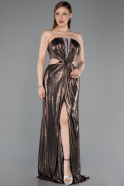 Abschlusskleid Lang Braun ABU6127