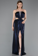 Abschlusskleid Lang Marineblau ABU6127