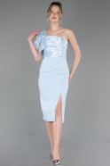 Partykleid Midi Eisblau ABK2625