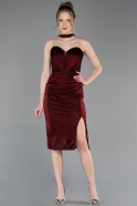 Partykleid Midi Weinrot ABK2627