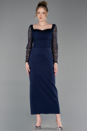 Marineblau Partykleid Midi ABK2387