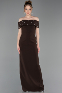 Abschlusskleid Lang Braun ABU6161