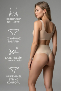 Bauch & Taille Formendes Korsett Hautfarben EM2806