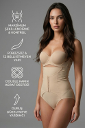 Bauch & Taille Formendes Korsett Hautfarben EM2932