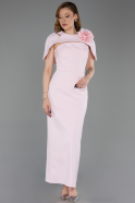 Abendkleid Midi Puder ABK2628