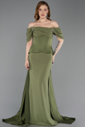 Abendkleid Lang Khaki ABU6167