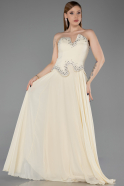 Abendkleid Lang Chiffon Gelb ABU6188
