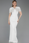 Standesamtkleid Lang Weiß ABU5889
