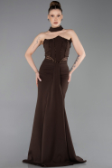 Braun Abendkleid Lang ABU5476