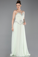 Abendkleid Lang Chiffon Minzgrün ABU6188