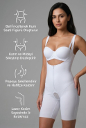 Bauch & Taille Formendes Korsett Weiß EM2834