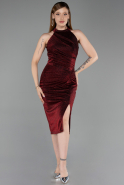 Partykleid Midi Weinrot ABK2635