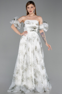 Abendkleid Lang Khaki ABU6228