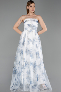 Abendkleid Lang Marineblau ABU6228