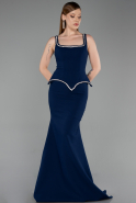 Abendkleid Lang Marineblau ABU6231