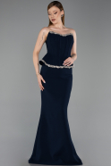Abendkleid Lang Marineblau ABU6239