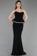 Abendkleid Lang Schwarz ABU6239