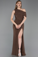 Abendkleid Lang Braun ABU6240