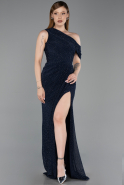 Abendkleid Lang Marineblau ABU6240