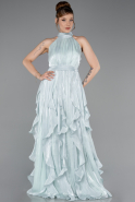 Abschlusskleid Lang Chiffon Minzgrün ABU6227