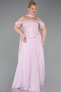 Bekleidung in Großen Größen Lang Chiffon Puder ABU6247