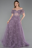 Abendkleid Lang Lavendel ABU6244