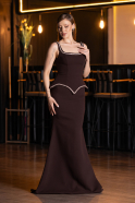 Abendkleid Lang Braun ABU6231