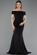 Abendkleid Lang Schwarz ABU6217
