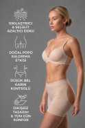 Bauch & Taille Formendes Korsett Hautfarben EM2034
