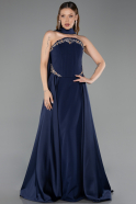 Abendkleid Lang Marineblau ABU6279