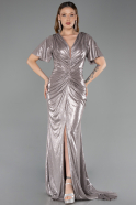Abendkleid in Übergröße Lang Gold ABU6281