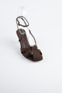 Party-Schuhe Wildleder Braun ABN2122