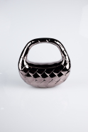 Abendtasche Metall Schwarz MN903