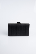 Abendtasche Laserschnitt Schwarz SH801