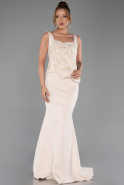 Abendkleid Lang Beige ABU6225