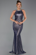 Abendkleid Lang Marineblau ABU6295