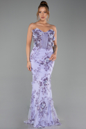 Abendkleid Lang Lila ABU6299