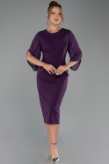Einladungskleid In Übergröße Midi Violette ABK2659