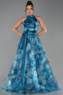 Abendkleid Lang Petrolgrün ABU6294