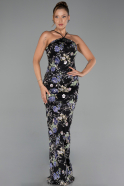 Abendkleid Lang Schwarz ABU6314
