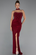 Abschlusskleid Lang Weinrot ABU5564